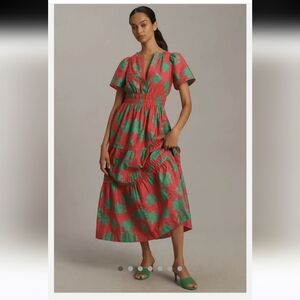 Anthropologie Somerset Maxi Dress with Pockets, 100% Cotton